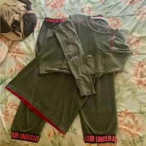 Under Armour & Danskin Gym clothes bundle  gray & pink size XL stretchy …